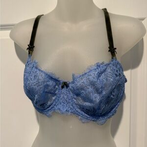 Light blue Victoria’s Secret lace bra 36D.